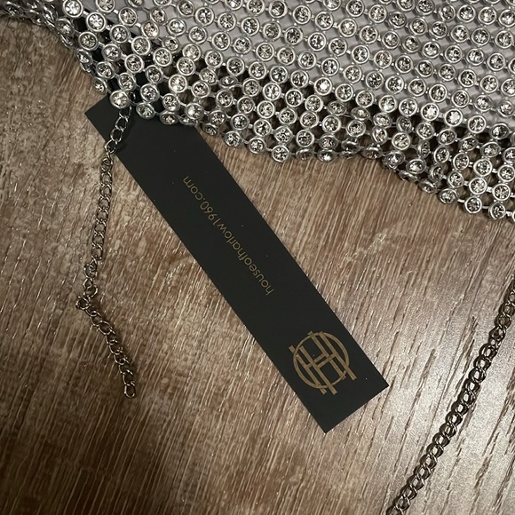 HOUSE OF HARLOW 1960 Rhinestone Vest- NEW - Picture 8 of 9